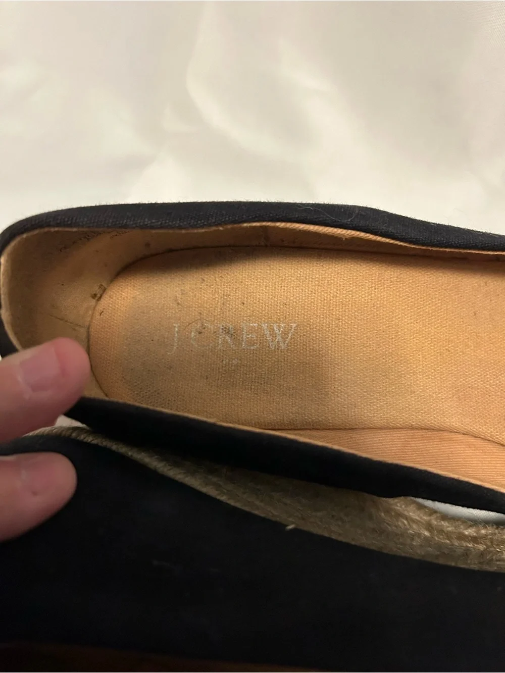 J. Crew Black Espadrille Wedge Pumps